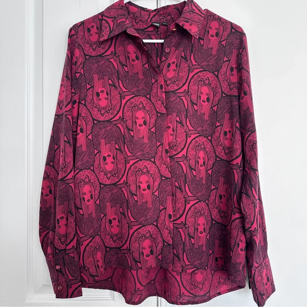 Simons Icone Red Gothic Longsleeves - Picture 1 of 14